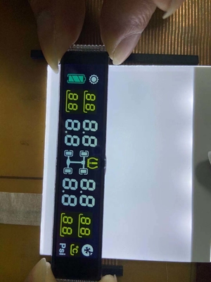 Negatif basamaklı DFSTN LCD Ekranı, lastik basınç ölçümü için özel iletim ekranı TN LCD modülü