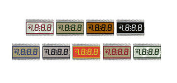 Serigrafi Özel Tasarım ile 4 Haneli 7 Segment Renkli VA LCD Ekran