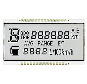 Özel Pozitif STN LCD Ekran Yedi Segment Araba Dashboard 1/4 Görev Sürüş Yöntemi