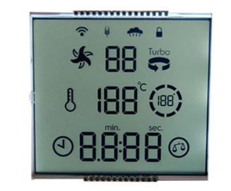 Monokrom TN LCD Ekran 7 Segment 4 Haneli Su Geçirmez Konnektörlü 18 Pinli Alfanümerik
