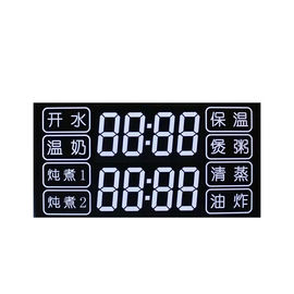 Özel Boyut 7 Segment Kare Ekran HTN LCD Ekran 12 PIN Statik Sürüş Yöntemi