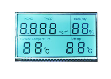 Özel TN HTN STN FTSN Yansıtıcı LCD Panel / Tek Renkli LCD Sayısal Ekran Modülü