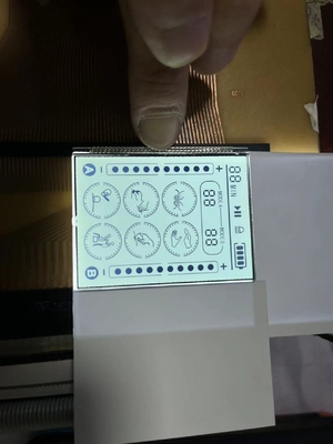 Pozitif Transmissive HTN LCD Panel Display 18 Pin Yakıt dağıtıcısı Turuncu Arkaplan Işığı