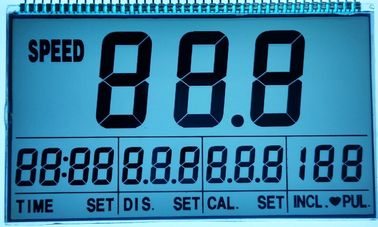 6 O&amp;#39;Clock Şeffaf STN LCD Ekran Koşu Makinesi İçin Pozitif Rakamlı 7 Segment