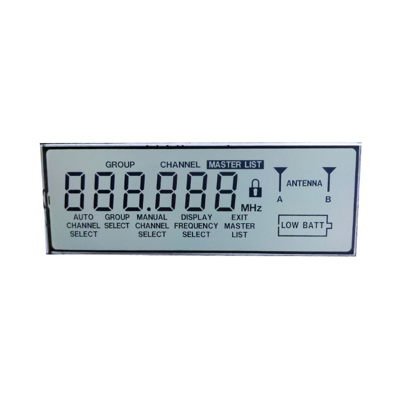 Tek Renkli Küçük 6'Saat Pozitif TN 50 Pin Lcd Ekran 6 Hane 7 Segment