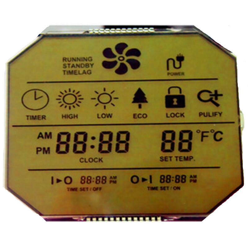 5 Haneli 7 Segment Lcd Ekran, Araba Hız Göstergesi İçin VA Renkli Lcd Ekran