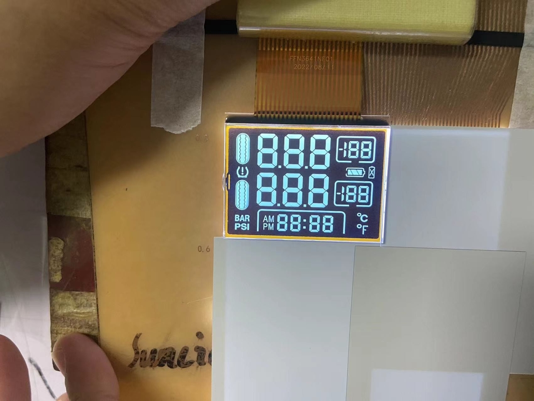 3.3V Digit FSTN Screen Transmissive Lcd Display Module For Tire Pressure Gauge (Tür basınç ölçümü için ekran ileten LCD ekran modülü)