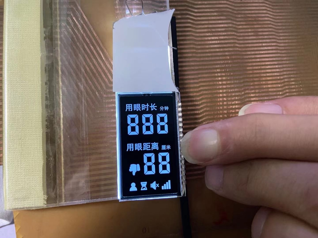 Özel Negatif VA 12 O SaatiLcd Ekranı Transmissive Digit Grafik LCD Cam Paneli Masa Lambası İçin