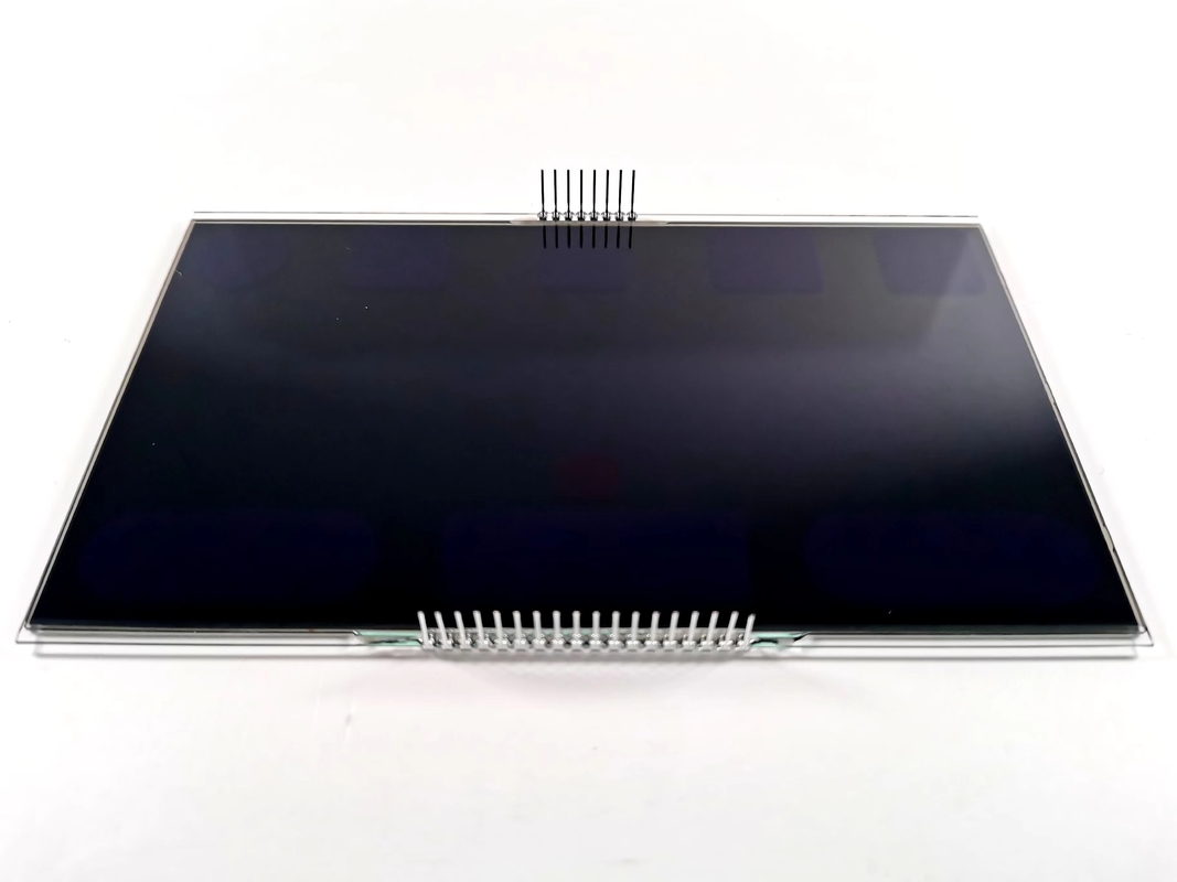 12 O Saati Negatif VA LCD Ekran Siyah Bölüm Digit Grafik LCD Cam Va Panel Termostat için