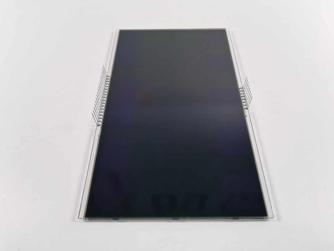 12 O Saati Negatif VA LCD Ekran Siyah Bölüm Digit Grafik LCD Cam Va Panel Termostat için