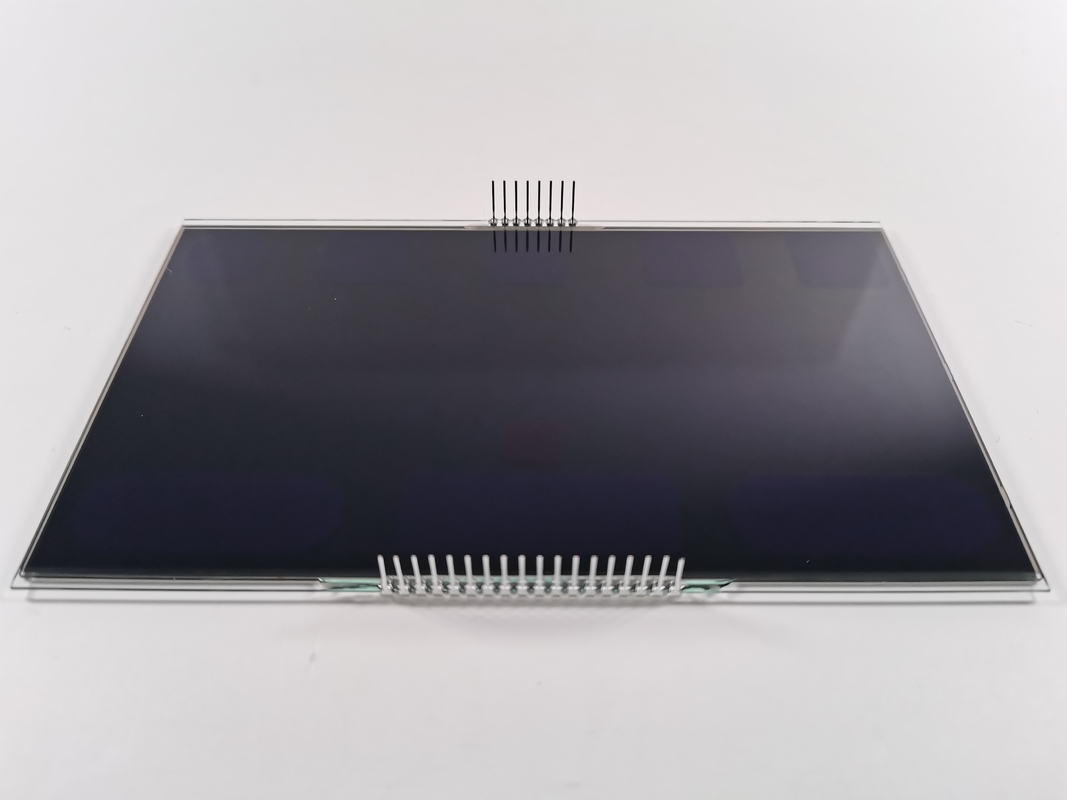 12 O Saati Negatif VA LCD Ekran Siyah Bölüm Digit Grafik LCD Cam Va Panel Termostat için