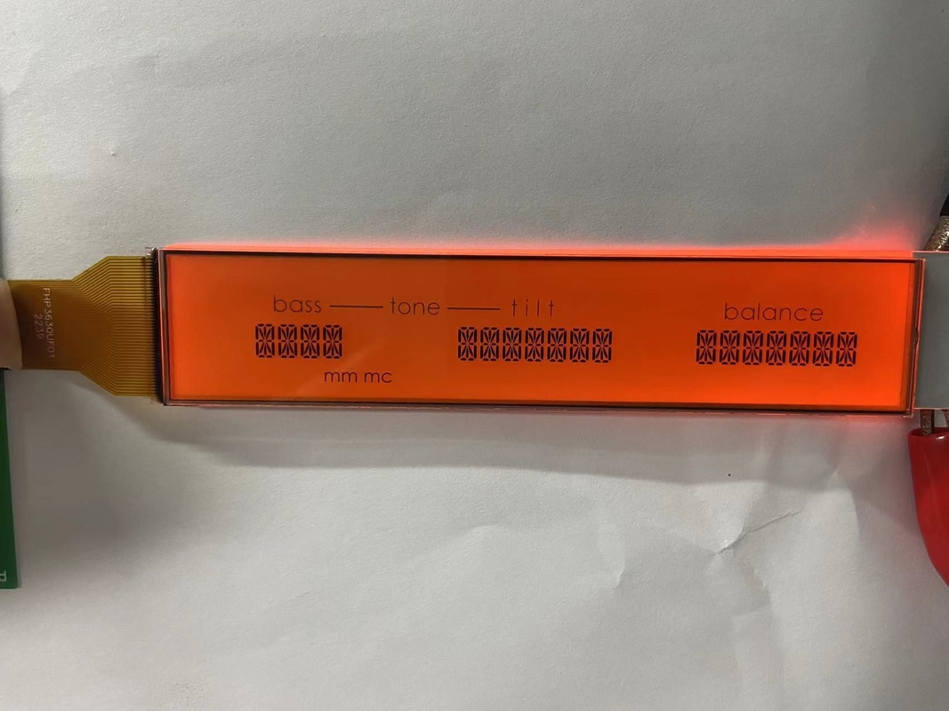 Pozitif Matris HTN LCD Ekran Monokrom 7 Bölümlu Transmissive Grafik LCD Ekran Ses için