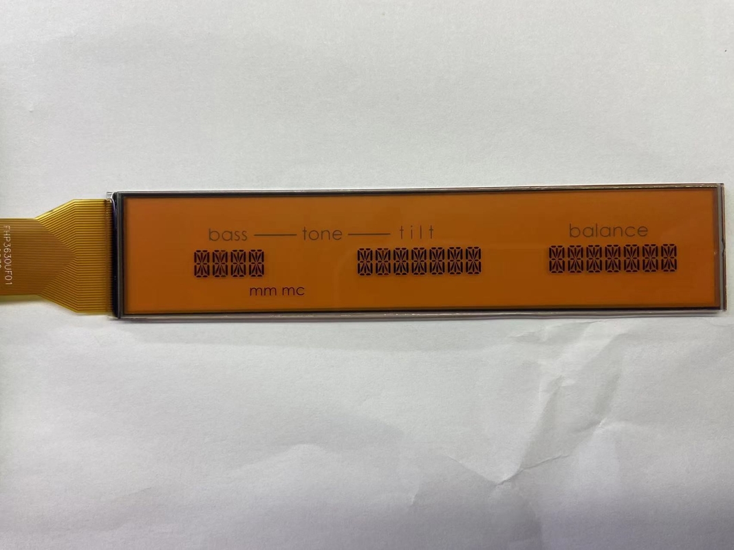 Pozitif Matris HTN LCD Ekran Monokrom 7 Bölümlu Transmissive Grafik LCD Ekran Ses için