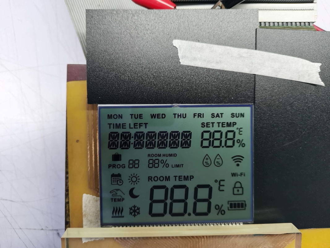 Çin Fabrikası Pozitif Rakamlı FSTN LCD Ekranı Özel Transmissive Display TN LCD Modülü Enstrümanlandırma için