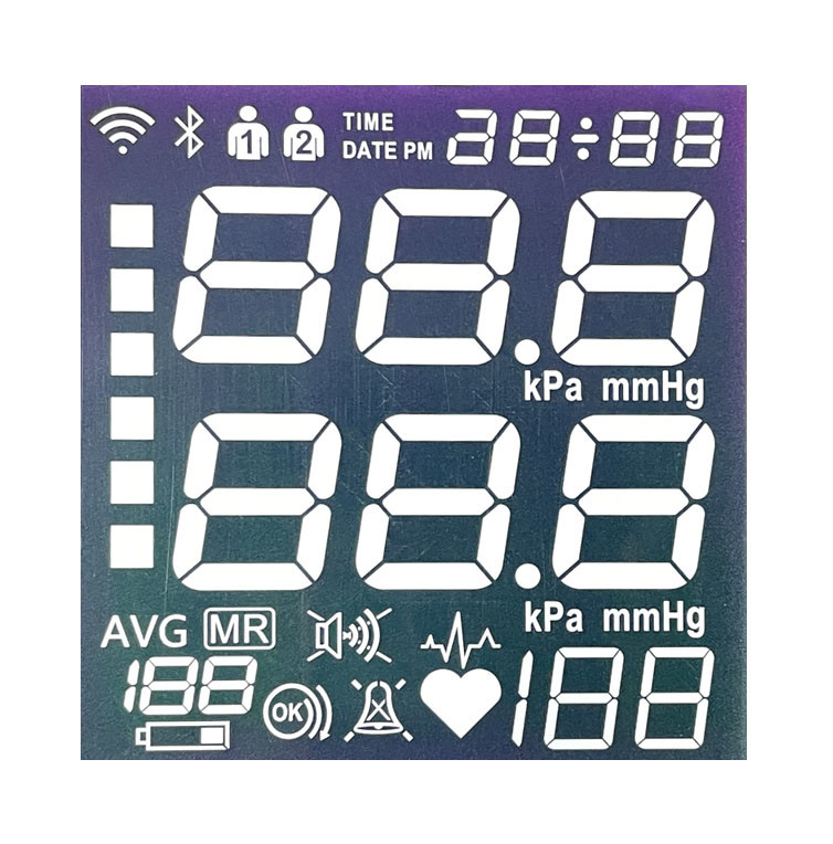 Fabrika Satışları TN Bölüm LCD Siyah Beyaz Bölüm Kodu Sphygmomanometer Özelleştirilebilir Ekran