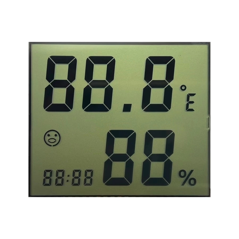 3.0 V Transmissive TN LCD Display Segment Code LCD Ekranı Hygrothermograph için