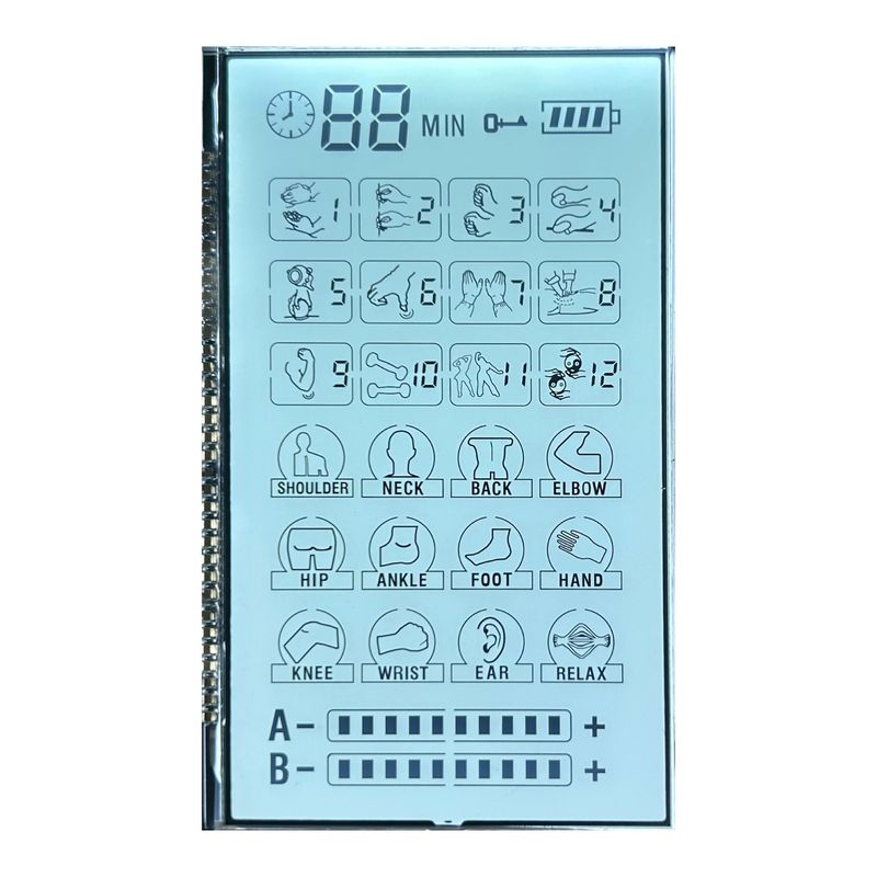 Pozitif 6 O' Clock Transmissive Monochrome Va Lcd Ekranı Masajcı için PIN