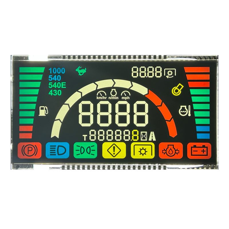 6 O'Clock Enerji kaynağı için arka ışıkla negatif yansıtıcı Va LCD ekranı