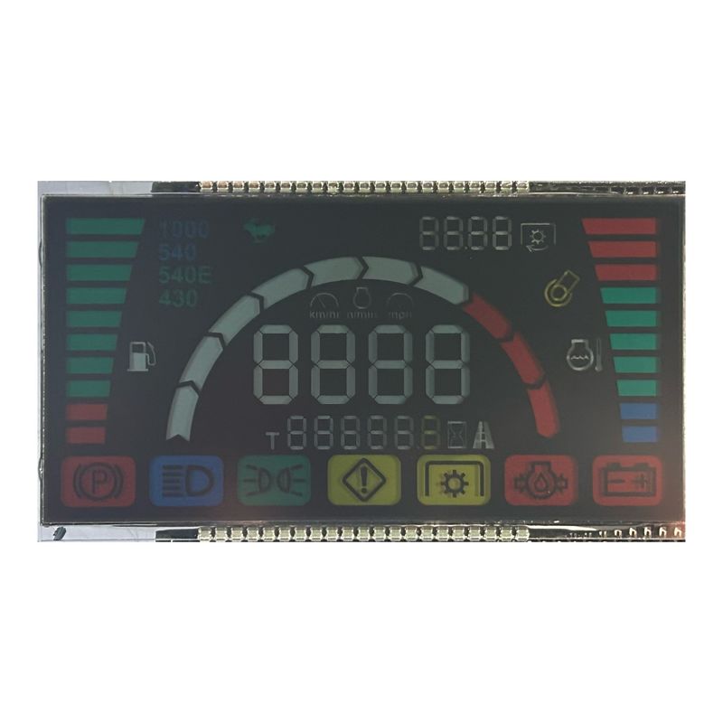6 O'Clock Enerji kaynağı için arka ışıkla negatif yansıtıcı Va LCD ekranı