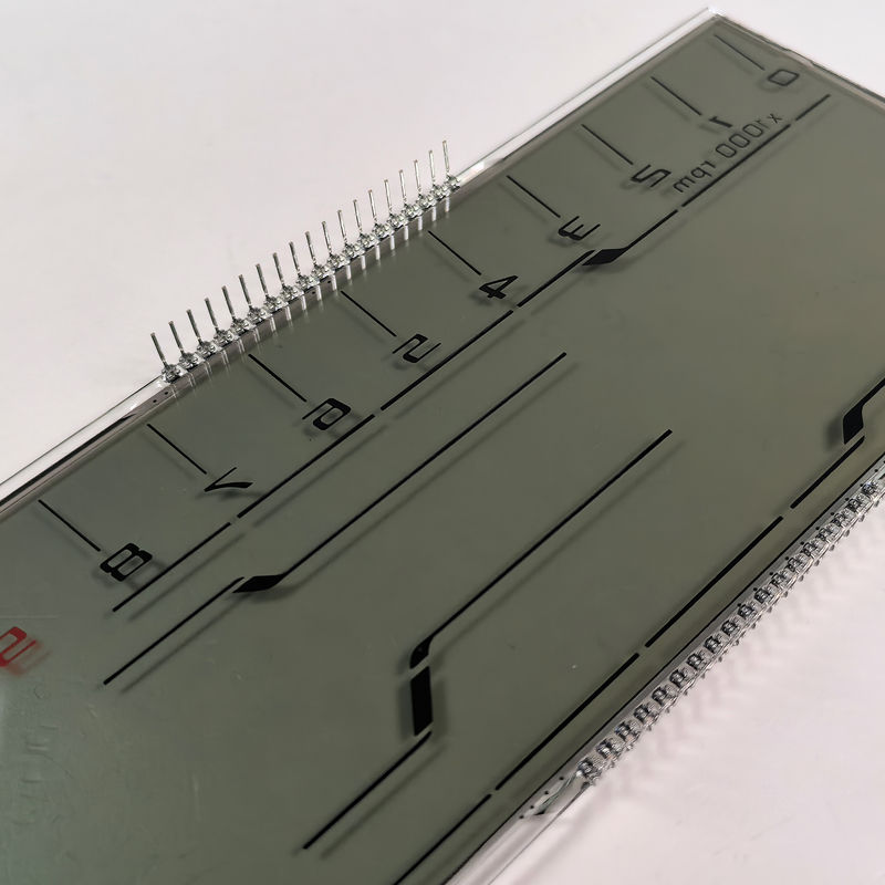 Üretici Ucuz Özel HTN LCD Ekran Sekiz Şekil Monokrom 7 Segment Grafik LCD Ekran Motosiklet Araçları İçin