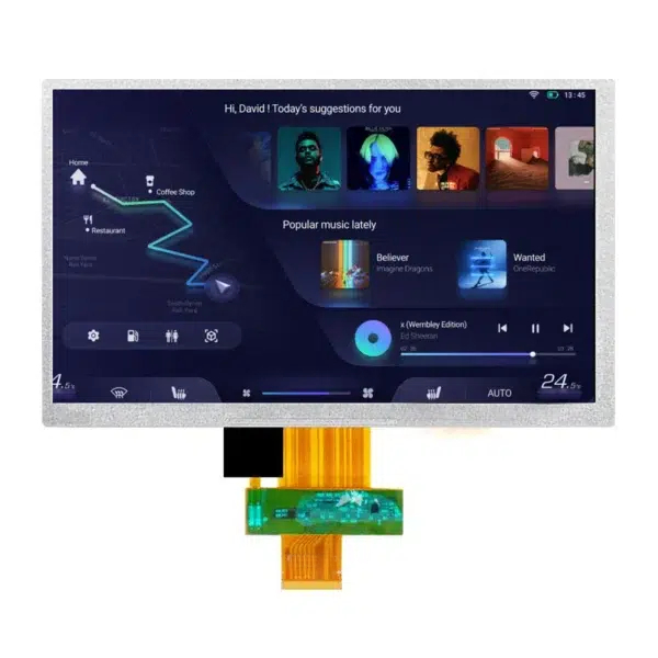 Dokunmatik RGB/LVDS Arayüzlü Özel TFT Ekran Modülü 7 İnç LCD Panel OEM ODM Desteği 7 İnç Ekran