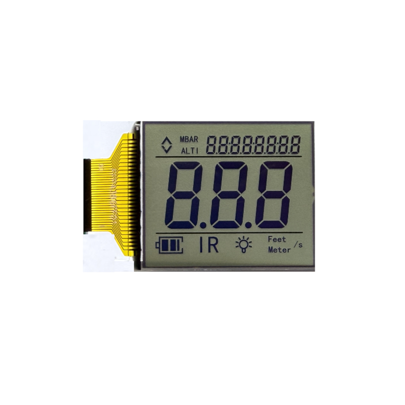 Enstrüman için OEM segmenti LCD Düşük Güç 7 Segment LCD Ekran Özel Segment LCD Ekran