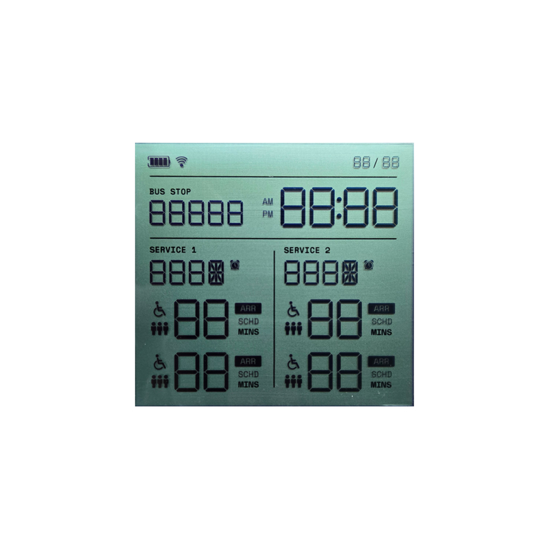 Araç Ekranı için Özel Segment LCD ROHS Uyumlu TN STN FSTN VA Segmenti LCD Ekran