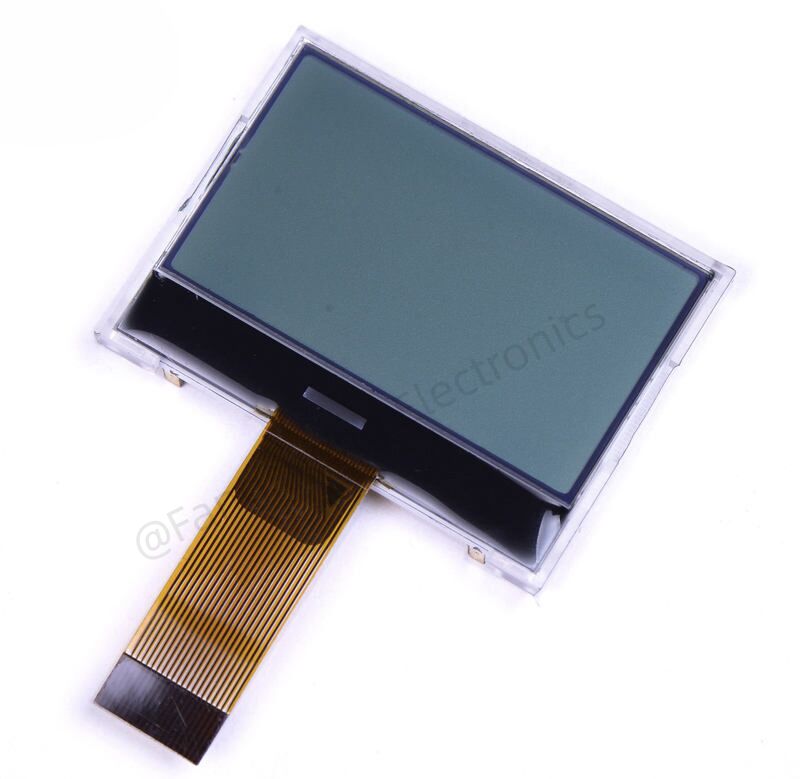 Monochrome 128x64 Graphic COG LCD Pixels Transflective LCD 128×64 COG FSTN Positive 12864 Dot Matrix Screen