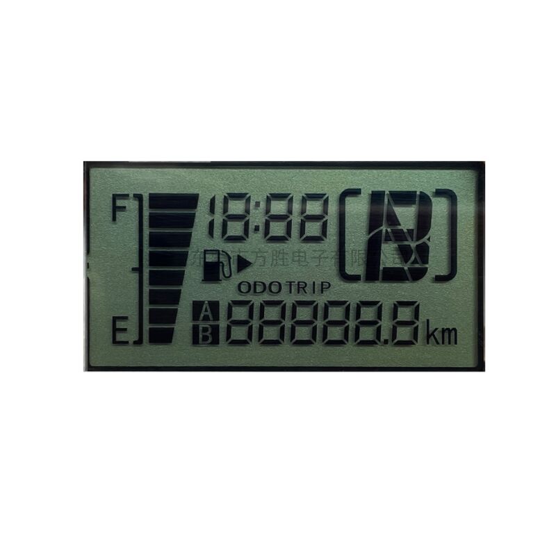 Özel Motosiklet Segmenti HTN Pozitif LCD Ekran Dijital Hızölçer LCD Modülü Odometer Arkaplan
