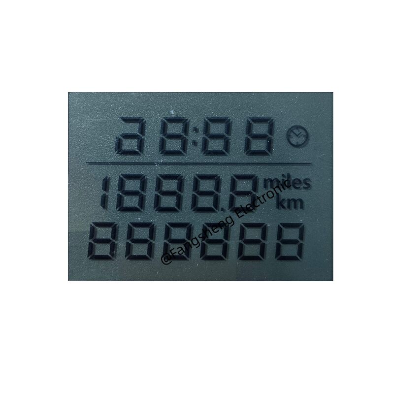 Motosikletler için özel LCD Ekran TN LCD Isı Yalıtım Konnektörü Kilometre Segmenti LCD Ekran OEM Desteği