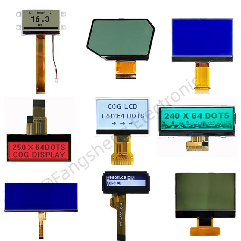 OEM COG LCD 128x64 192x64 240x128 COG LCD Fabrika ST7567 Endüstriyel Kontrol için COG Ekran