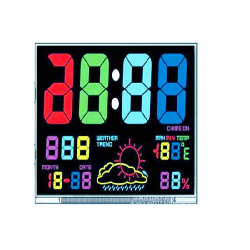 Tıbbi Ekipman İçin 7 Segment VA LCD Ekran, Kan Şekeri Ölçer Va Lcd Panel