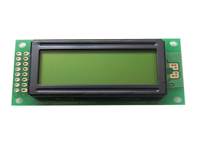 Sarı - Yeşil 0802 Dot Matrix LCD Ekran Modülü COB Tipi Karakter 2 Satır