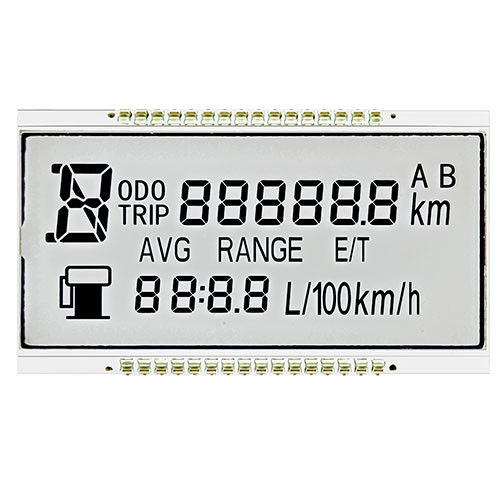Özel Pozitif STN LCD Ekran Yedi Segment Araba Dashboard 1/4 Görev Sürüş Yöntemi