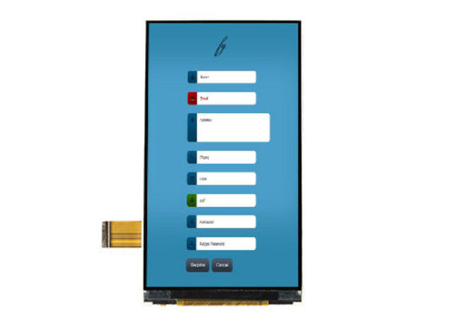4.5 Inç 540 * 960 TFT LCD Dirençli Dokunmatik Ekran Ips Panel Lcd Mipi / Rgb Arabirimi İsteğe Bağlı