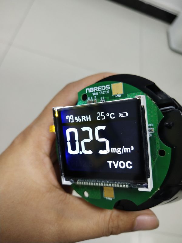 Akıllı Termostat CE ROHS için Siyah Renkli Yüksek Constrast VA LCD Ekran