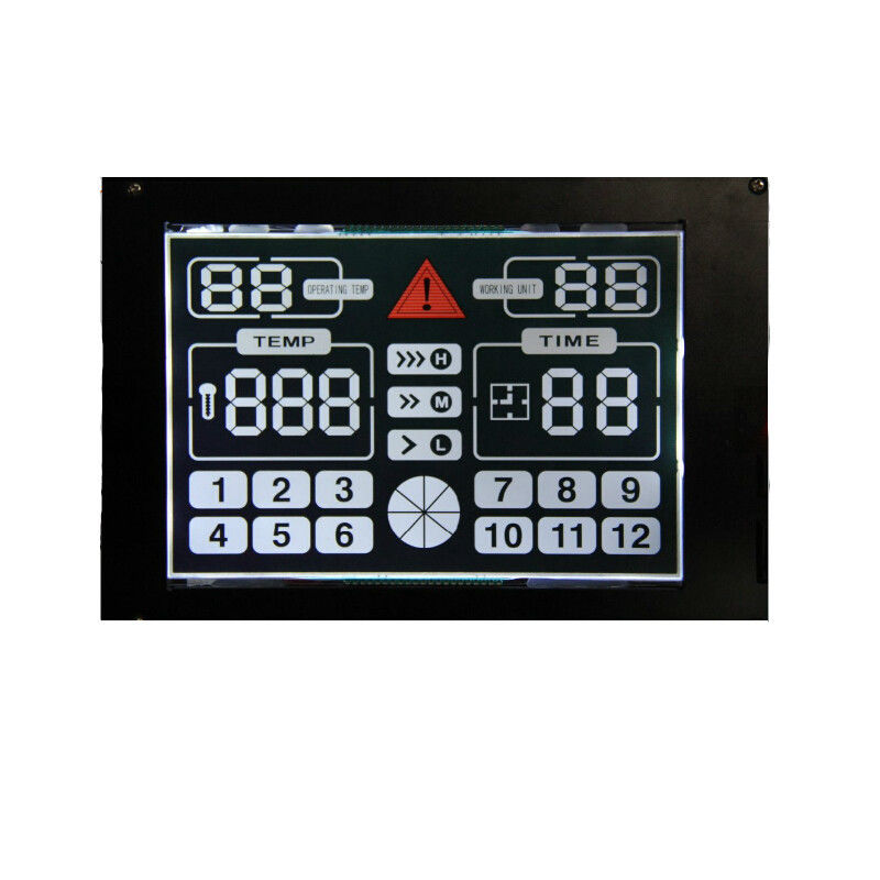 7 Segment LCD Ekran / Kare LCD Modülü Termostato Denetleyicisi İçin VA Negatif LCD