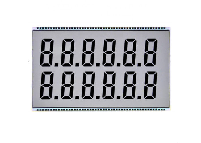 TN Lcd Ekran Özel Haneli Lcd 7 Segment Ekran Şeffaf Lcd Ekran Monokrom Yakıt Dashboard Için Lcd Panel
