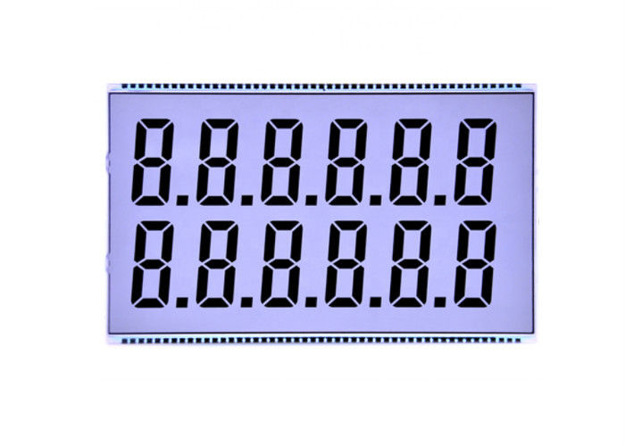 TN Lcd Ekran Özel Haneli Lcd 7 Segment Ekran Şeffaf Lcd Ekran Monokrom Yakıt Dashboard Için Lcd Panel