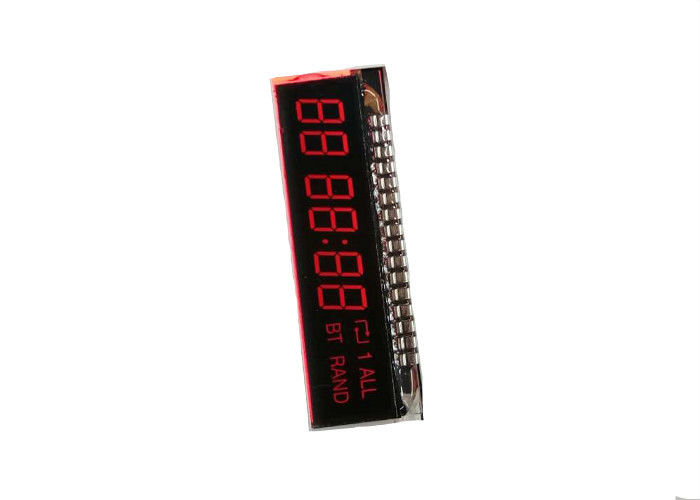 VA Lcd Ekran Özel LCD Modülü 7 Segment Lcd Negatif Ekran Ile Elektronik Zamanlayıcı Için Metal PIn Bağlayıcı Lcd
