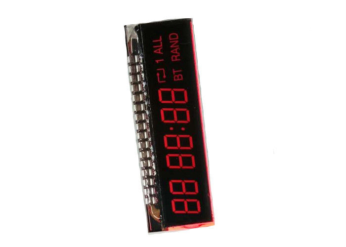 VA Lcd Ekran Özel LCD Modülü 7 Segment Lcd Negatif Ekran Ile Elektronik Zamanlayıcı Için Metal PIn Bağlayıcı Lcd