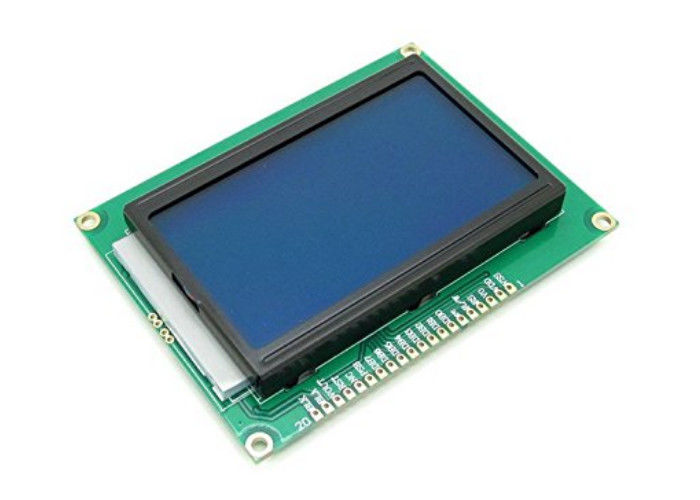 5V 12864 Lcd Ekran Modülü Mavi Aydınlatmalı 128 x 64 Nokta Grafik Matrix COB Lcd Ekran