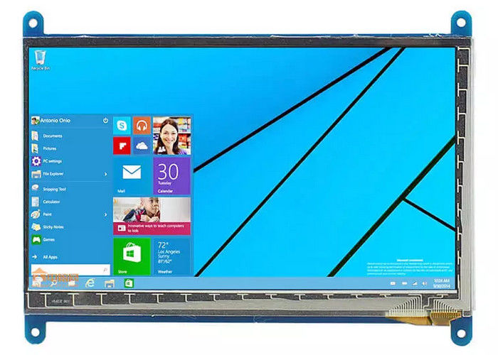 Yüksek Parlaklıklı HDMI Ekranı Ve Raspberry Pi için PCB Sürücü Kartı 3 6 Saat Görme Yönü 7 Inç Transmissive LCD