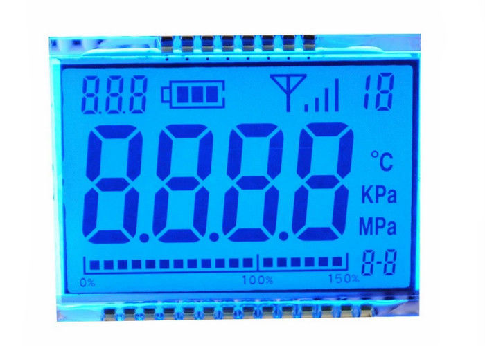 Rakam 7 Segment TN Yansıtıcı LCD Ekran Metre 3.3 V Için Özel Boyut
