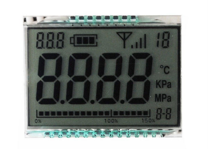 Rakam 7 Segment TN Yansıtıcı LCD Ekran Metre 3.3 V Için Özel Boyut