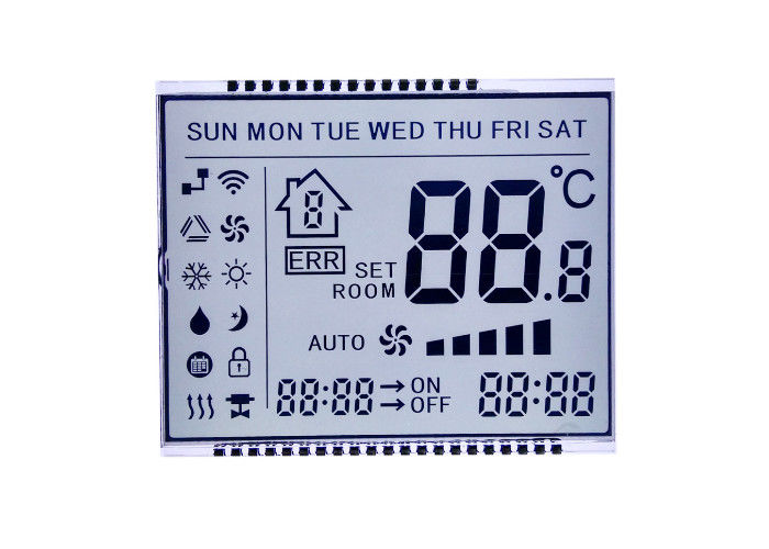 Elektronik Ürünler İçin Yüksek Kontrastlı STN LCD Ekran 7 Segmentli Geniş Görüntüleme