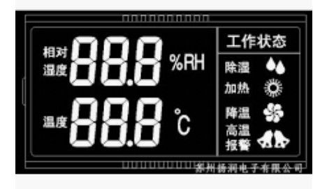 Özel Monokrom LCD 7 Segment Ekran Modülü VA Tipi Yüksek Kontrastlı LCD Ekranlı Beyaz LED Aydınlatmalı