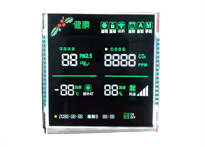 3.5V VA LCD Ekran İletici Monokrom Sayısal Ekran Yedi Segment Basamaklı LCD Modül