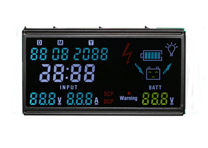 Pin Arayüzü Yüksek Kontrastlı Lcd Ekran Modülü VA Negatif Ekran Paneli 3.3V 7 Segment Lcd Ekran