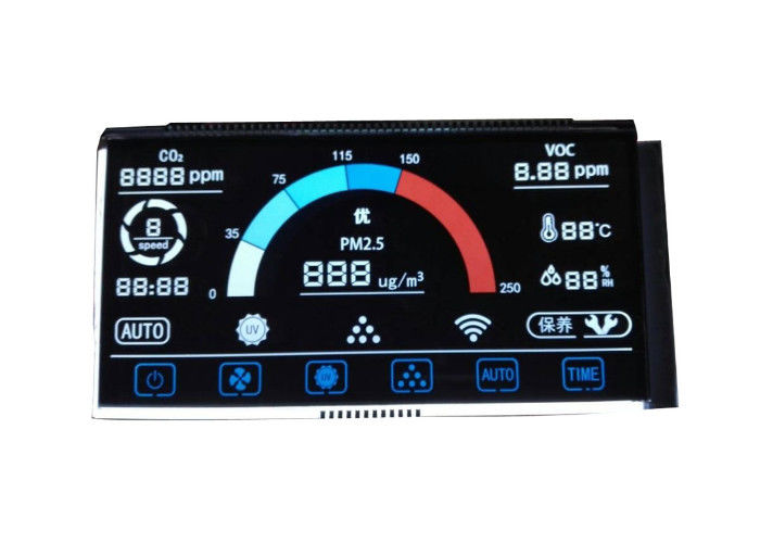Özel VA Lcd Ekran 14 Segment Lcd Modülü Negatif Ekran Digit 7 Segment Lcd Modülü